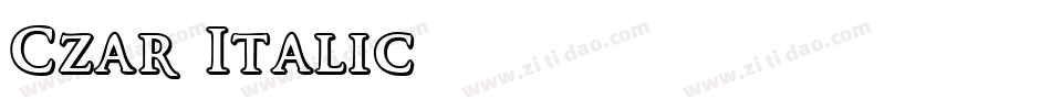 Czar Italic字体转换
